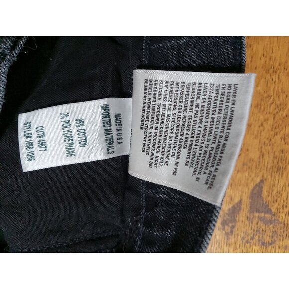 CITIZEN OF HUMANITY Jeans Womens 25 BLACK ELSA MID RISE SLIM FIT CROP Preowned - Picture 11 of 14